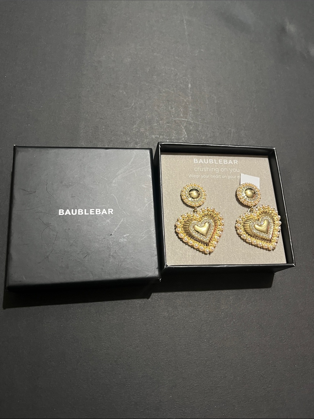 BaubleBar Heart Earrings